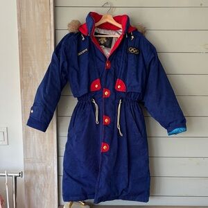 Vintage DESCENTE Olympic Parka Jacket – Women’s Small (Fits Oversized to Medium)